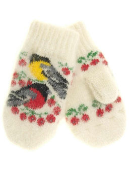Варежки детские круговые "Снегирь и синица" 0317-2