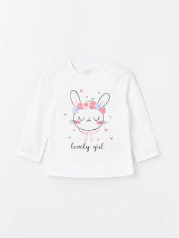 Bisiklet Yaka Bask?l? K?z Bebek Pijama Tak?m - Waikiki фото 2