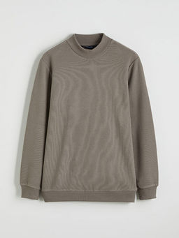 Dik Yaka Erkek Sweatshirt