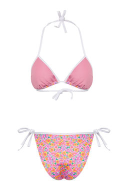 Trendyolmilla Cicek Desenli Ucgen Biyeli Regular Bikini Tak?m? TBESS25BT00050  фото 7