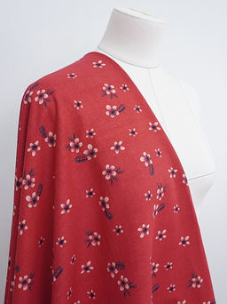 Хлопколен Марта цв.красный, СОРТ2, ш.1.5м, лен-20%, хлопок-80%, 145гр/м.кв - Купава фото 8