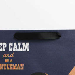 Пакет подарочный крафтовый, упаковка, «Keep calm», L 31 х 40 х 11.5 см