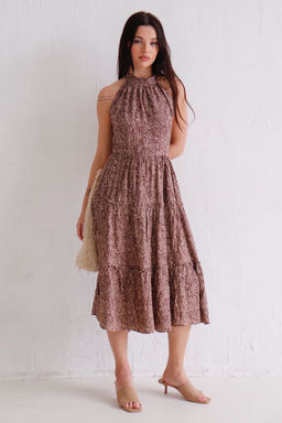 Martichelli Платье-американка коричневое  фото 5