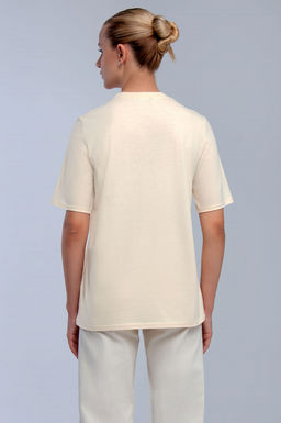 Арт. 31133 Футболка женская 44-52 (5 шт) Цвет:бежевый - Калинка фото 3