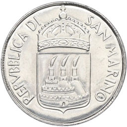 Монета 100 лир 1973 года Сан-Марино