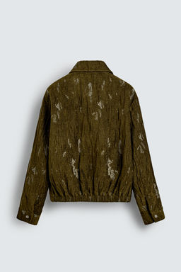 TEXTURED JACQUARD JACKET - Zara фото 9