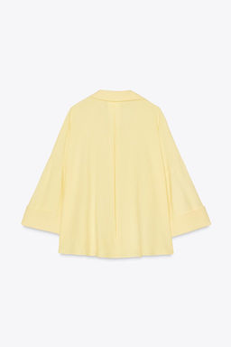 WIDE-SLEEVE LINEN BLEND SHIRT - Zara фото 9