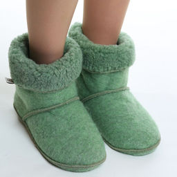 Носки-чарапе арт.901-08 меховые Олива