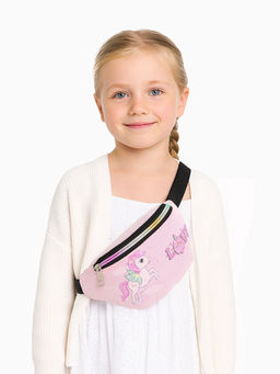 Сумка поясная детская на молнии «Выбражулька», розовая