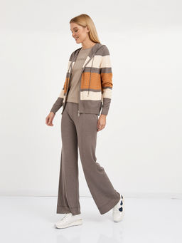 кардиган женский на молнии в широкую полоску - Glenfield фото 3