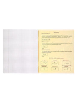 Цена за 10 шт. Тетрадь предметная, 48 листов в клетку, Calligrata Доска. Физика  фото 6