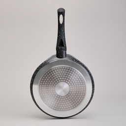 СКОВОРОДА БЛИННАЯ AGNESS С АНТИПРИГАРНЫМ ПОКРЫТИЕМ BLACK MARBLE, 22Х2СМ, ИНДУКЦИОННОЕ ДНО фото 4