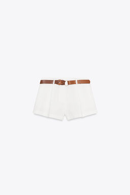BELTED FLOWING BERMUDA SHORTS - Zara фото 16