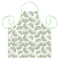 Фартук Хозяюшка 68х72см Астурия зеленый, с карманом, на завязках, рогожка (хлопок 100%) 171г/м2, на картоне, Домашняя мода (Россия)  фото 2