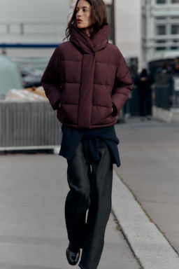SHORT WATER-REPELLENT WINDPROOF HOODED ANORAK - Zara фото 13