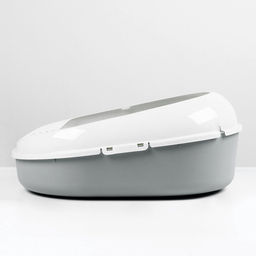 Лоток для кошек с сеткой и бортом «Космо» 51.9×37.8×21.3 см, серый