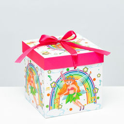 Цена за 12 шт. Коробка Самосборная Детская Фея 15х15х15 см