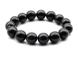 Браслет шарик 13,5мм из полимера цв.черный