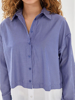 ?izgili Oversize Poplin Kad?n G?mlek