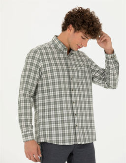 Haki Regular Fit Uzun Kollu G_mlek