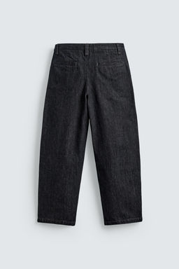 RELAXED FIT DENIM CHINO TROUSERS - Zara фото 9