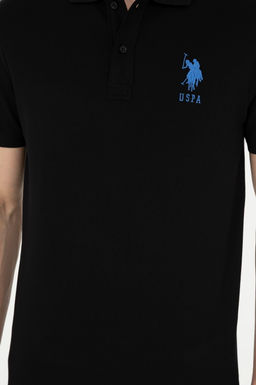 Мужская черная базовая футболка - U.s. polo assn фото 6