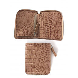 Портмоне женское Croco-ПР-931 натуральная кожа 1 отд, 4 карм, бежевый кайман (79) 264745
