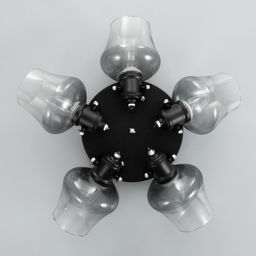 Люстра «Илария» 5xЕ27 40 Вт черный 35×35×20 см BayerLux