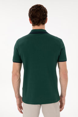 Erkek Slim Fit Polo Yaka Koyu Ye_il Ti__rt Sepette S_rpriz _ndirim - U.s. polo assn фото 5