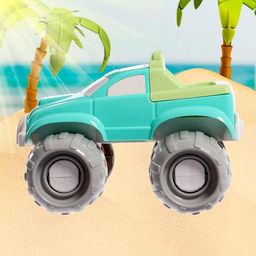 Набор для игры в песке «Джип», 4 предмета