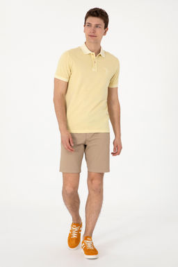 Erkek Slim Fit Polo Yaka A__k Haki Basic Ti__rt Sepette S_rpriz _ndirim - U.s. polo assn фото 4