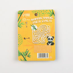 Значки пластиковые Панда, набор 3 шт., 3?2 см