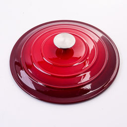 40621 Кастрюля чугун 3,8 л эмаль/покрытие красная MB (х2) - Mayer&boch фото 3