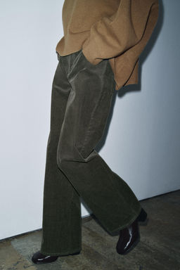 ZW COLLECTION CORDUROY TROUSERS - Zara фото 4