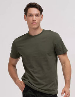 KM1817 Футболка OVER SIZE (плотный хлопок) ХАКИ