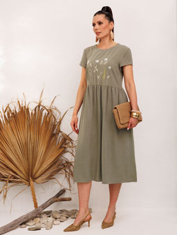 Платье Galean Style 965 хаки