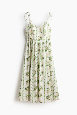 Vestido de tirantes espagueti con vuelo - H&m фото 2
