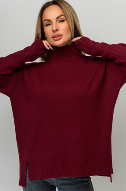 Женский джемпер оверсайз с воротником-стойкой Happyfox - Happy fox фото 10