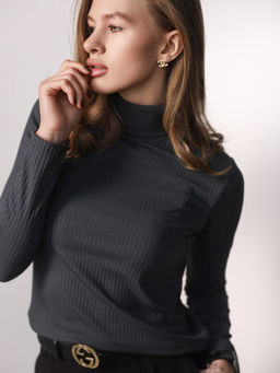 Водолазка женская с горлом КВ200 Графит от фабрики Спортсоло