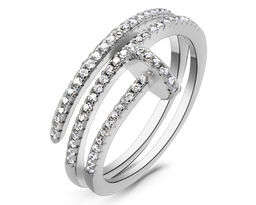 Кольцо из серебра куб.циркон., МЦВА358