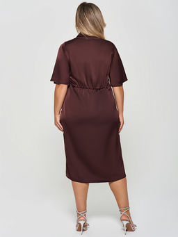 Платье 0426-1ам_У горький шоколад