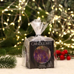 Ёлочный шар d=5 см Блестящи ромашки ручная роспись - Simaland фото 2