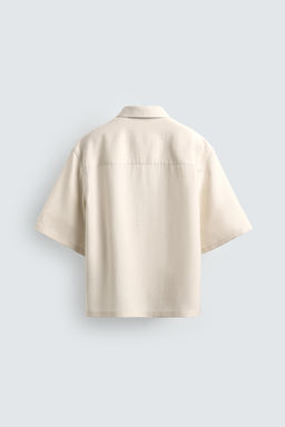 CAMISA FLUIDA RELAXED FIT / Crudo medio - Zara фото 8