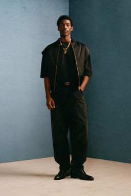 JEANS HIGH RISE BARREL FIT WILLY CHAVARRIA X ZARA / Negro