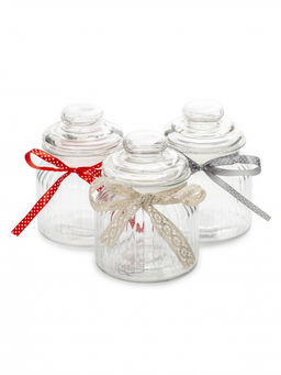 FLEUR Банка стеклянная с крышкой 650мл ABF135W