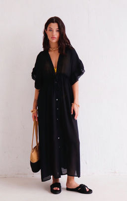 Martichelli Платье пляжное чёрное