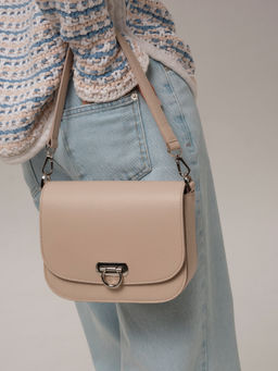 Сумка кожаная Azaro 30741 беж.жемчуг