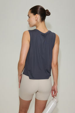 Camiseta de deporte boxy sin mangas con DryMove - H&m фото 8