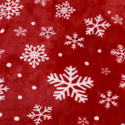 Плед флисовый 150х200 см Красный со снежинками / GP611-5 /уп 100/ - Галеонтрейд фото 3