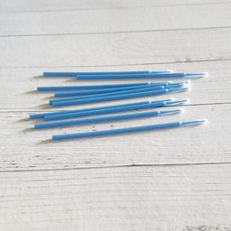 Kristaller Микробраши одноразовые для нанесения растворов / MA-100 Regular, синий, 100 шт фото 3